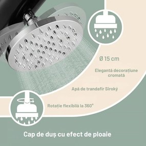 Duș solar BOW. 20l, negru Monzana
