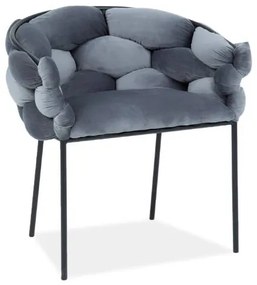 Scaun grey NORTE VELVET