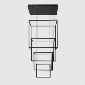 Azzardo AZ3139 - Lustră LED dimabilă pe cablu OPERA LED/329W/230V negru