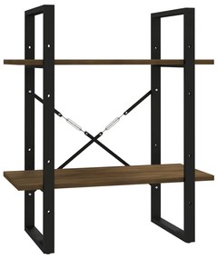 vidaXL Bibliotecă cu 2 niveluri stejar maro 60x30x70 cm lemn compozit