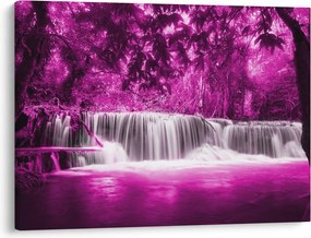 Tablou - Cascadă, violet (70x50 cm)