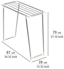 WENKO 3774020100 - Uscător de rufe PROFI SINGLE 87 x 79 cm, inox/argintiu/alb