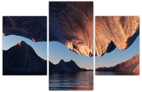 Tablou - Faleze 3D (90x60 cm)