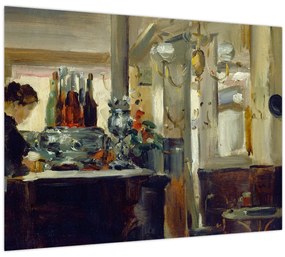 Tablou - Style of Edouard Manet, Bon Bock Cafe, reproducere (70x50 cm)