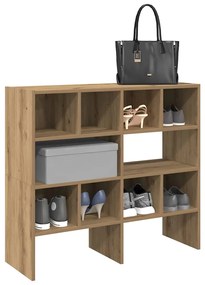vidaXL Rafturi pantofi 2 buc Stejar artizanal stivuibil 89,5x30x40 cm