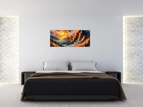 Tablou - Munte acoperit de soare (120x50 cm)