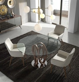 Comoda eleganta design LUX Allan AC-1403M-NOGAL