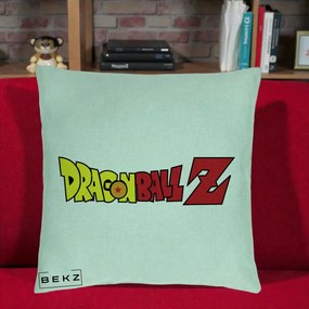 Perna Personalizata Dragon Ball Z Clasic, 40x40 cm, Verde Menta, Husa Detasabila, Perna Inclusa, BEKZ®