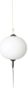 Lampa/Pendul portabil iluminat exterior decorativ SAIGON hole cap R45 gri/alb