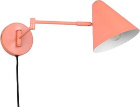 Aplică de perete portocalie cu structură flexibilă cu alimentare la priză ø 15 cm Cosima – Trio