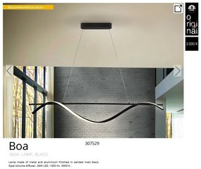 Lustra LED suspendata design modern Boa
