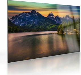 Tablou pe sticlă - Parcul Național Grand Teton (70x50 cm)