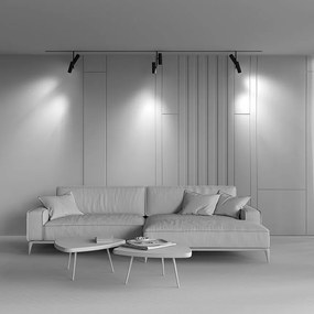 Spot LED, accesoriu pentru sina magnetica Exility, Elti Duo negru