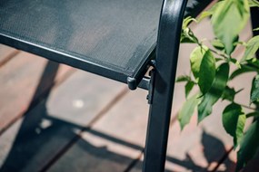 OFERTA Set 2 scaune de gradina TAVERNO gri/negru calitate II