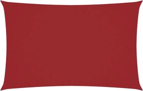 vidaXL Pânză parasolar, roșu, 2,5x5 m, țesătură oxford, dreptunghiular