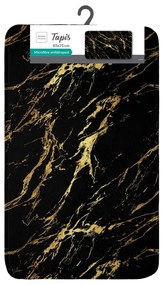 Covoraș de baie negru-auriu 45x75 cm Aquamarbre – douceur d'intérieur
