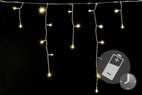 Lumină de ploaie de Crăciun 5 m, 144 LED-uri, alb cald, cu t
