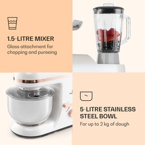 Lucia Elegance, robot de bucătărie, blender, mașină de tocat carne, 2000W, fără BPA