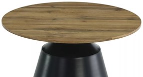 Set 2 mese de cafea Itaka stejar artizan/negru ø50/ø70