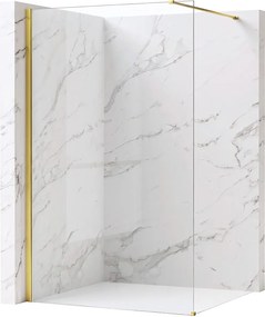 Paravan de dus Rea Flexi Transparent / Gold 140