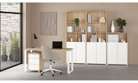 Bibliotecă cu aspect de lemn de stejar 80x124 cm Sign – Tvilum