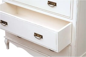 Comoda, L100 45 H106 cm, alb antic natur antic, , lemn masiv