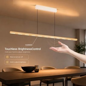 Immax NEO 07310L-LED lustră dimmabilă pe cablu cu senzor MADEIRA 37W/230V 157 cm frasin