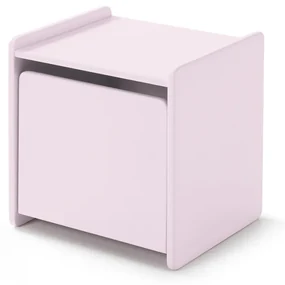 Această combinație KIDDY în roz constă dintr-un pat (90x200), noptieră, 2 rafturi de perete (45 și 65 cm), bară de siguranță și cutie de jucării.