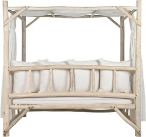 Pat relaxare exterior din lemn de tec " Natural "