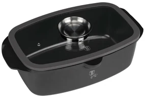 Oală tip roaster cu capac 6 L Berlinger Haus Anthracite Collection BH 8771, antiaderentă, ideală pentru cuptor, fripturi sau preparate lent
