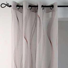 STOF Draperie decorativă ERIKA, bej, 135 x 240 cm set 2 buc