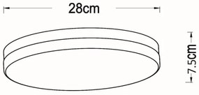 Plafonieră LED pentru baie Lucide 79111/30/31 BISKIT LED/18W/230V IP44 alb