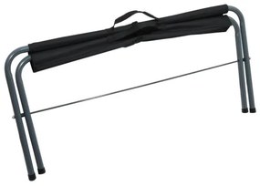 Bancă de mers cu cortul pliabilă negru/gri