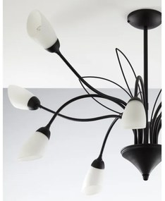 Jupiter 2056 - Candelabru GLORIOSA pe tijă 10xG9/14W/230V, negru