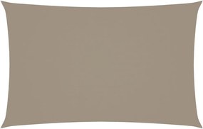 vidaXL Pânză parasolar gri taupe 2,5x5m țesătură oxford dreptunghiular