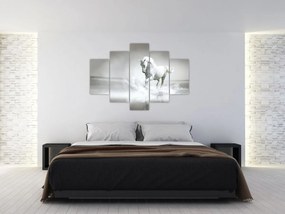 Tablou - Cal alb (150x105 cm)