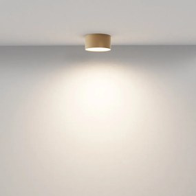 Mini Plafoniera LED design tehnic Zoom D-12cm 3000K auriu