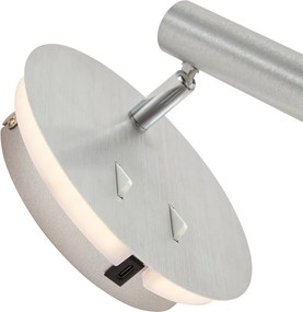 Lampă de perete modernă din oțel, inclusiv LED cu USB-C - Croft