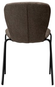 Scaun de dining maro tapițat Heap – DAN-FORM Denmark