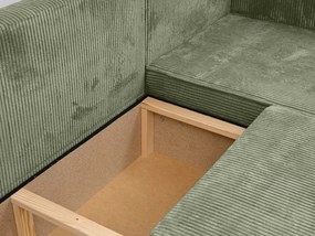 Canapea colt extensibila SMART COSARO menta, cu colt bilateral + 2 perne CADOU