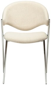 Scaun de dining crem tapițat Zone – DAN-FORM Denmark