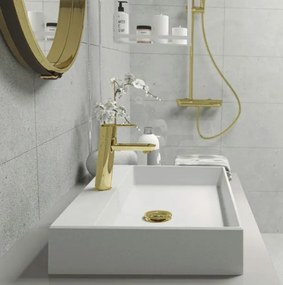 Arnika Gold Baterie lavoar finisaj auriu Deante BQA_Z20M