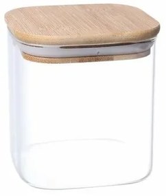 Recipient de sticlă 4Home pentru alimente cu  capac Bamboo, 550 ml