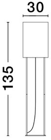 Lampadar, lampa de podea design modern Leith negru