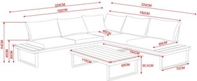 Set mobilier de grădină MODENA - Teak