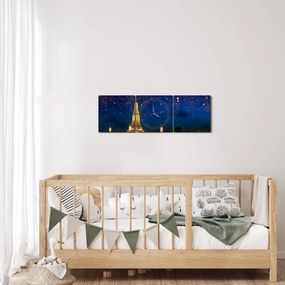 Tablou - Lampioane norocului, Bangkok (cu ceas) (90x30 cm)