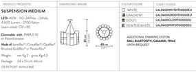 Lustra LED moderna design Art Deco realizata manual LA LOLLO M White