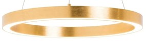 Lustra LED design modern circular CARLO auriu, diametru 40cm