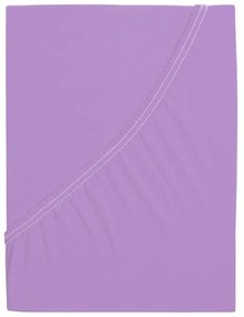 Cearceaf Jersey din bumbac mako LUXORA 90x200 cm violet