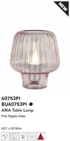 Veioza/Lampa de masa design decorativ Aria roz